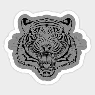 Angry Tiger Sticker